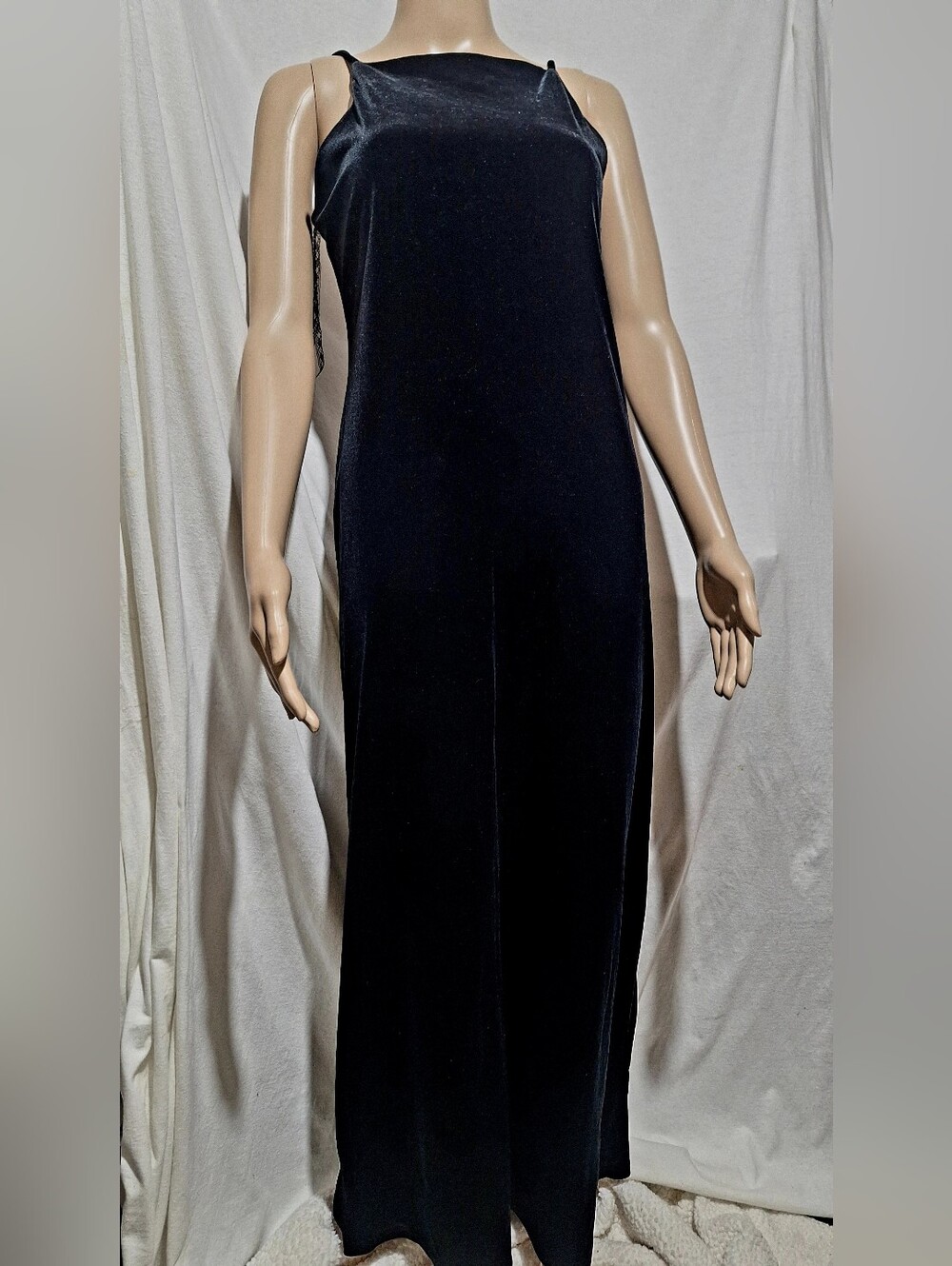 Black Velvet Slip Dress